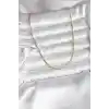 14K Gold Renk Kaplama İnce Zincir Model CM Kadın Kolye