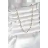 14K Gold Renk Kaplama Topçuklu Zincir Model CM Kadın Kolye