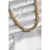 14K Gold Renk Kaplama Zincir Modelli CM Kadın Kolye