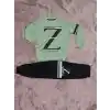 3-9 yaş z baskılı alt üst takım siyahmint erkek çocuk
