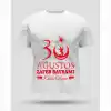 30 Ağustos Oversize Baskılı T-shirt - Beyaz