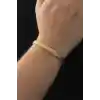 316L Çelik Altın Renk Hasır Görünüm Erkek Bileklik