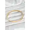 316L Çelik Gold Renk 65 mm İnce Kadın Kelepçe Bileklik