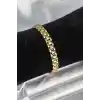 316L Çelik Gold Renk 7 mm Kalınlık Erkek Bileklik