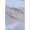 316L Çelik Gold Renk Ajda Model Kadın 65 mm Bilezik