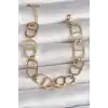316L Çelik Gold Renk Kadın Bileklik