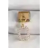 316L Çelik Gold Renk Sallantı Kare Zirkon Taşlı Nomination Charm