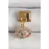 316L Çelik Gold Renk Sallantı Renkli Zirkon Taşlı Göz Model Nomination Charm