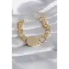 316L Çelik Gold Renk Tam Altın Model Samanyolu Kadın Bileklik