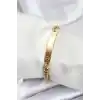 316L Çelik Gold Renk Yazı Yazmaya Uygun Kadın Bileklik