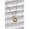 316L Çelik Gold Renk Zincir Gold Altın Model Kadın Kolye