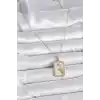 316L Çelik Gold Renk Zincir Koç Burcu Zirkon Taşlı Kadın Kolye