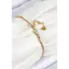 316L Çelik Göz Charm Model Gold Renk Kadın Bileklik