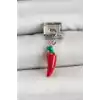 316L Çelik Gümüş Renk Kapya Biber Model Nomination Charm