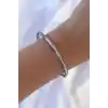 316L Çelik Gümüş Renk Kemik Model Bileklik