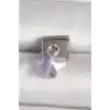316L Çelik Gümüş Renk Mor Zirkon Taşlı Nomination Charm