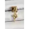 316L Çelik Sallantılı Zirkon Taşlı Eriyen Kalp Model Gold Renk Nomination Charm