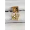 316L Çelik Sallantılı Zirkon Taşlı Kelebek Model Gold Renk Nomination Charm