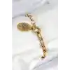 316L Çelik Tifany Ağaç Model Gold Renk Kadın Bileklik