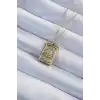 316L Çelik Zincir Eskitme Altın Renk Ay Figürlü Tarot Kolye