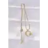 316L Çelik Zincir Gold Renk Ay Yıldız Unisex Kolye