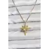 316L Çelik Zincir Gold Renk Kutup Yıldızı Model 60 cm Zincir Kadın Kolye