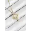 316L Çelik Zirkon Taşlı Yıldız Model Gold Renk Kadın Kolye