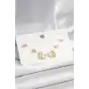 925 Ayar Gümüş Çivi Zirkon Taşlı Hilal Yıldız Model Kadın Küpe Seti