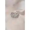 Ayarlamalı Silver Renk Metal Bombeli Boluncuk Model Yüzük