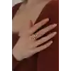 Ayarlanabilir Gold Renk Yılan Yüzük