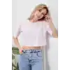 Baskılı Crop tişört