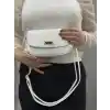 Beyaz cilt jessi çanta