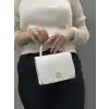 Beyaz cilt krash çanta