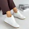 Ceyyan Beyaz Cilt Bağcıklı Spor Ayakkabı