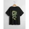 Çocuk Unisex Baskılı T-Shirt - Siyah