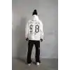 Erkek 98 Baskılı Kapşonlu Sweat - Beyaz