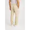 Erkek Keten Pantolon – Cepli, Beli Lastikli ve Bağcıklı, Nefes Alan Rahat Kalıp, Yazlık ve Baharlık Günlük Giyim, Şık & Konforlu Boru Paça Model - Bej