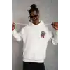 Erkek SCHOOL BOY Baskılı Kapüşonlu Sweat - Beyaz