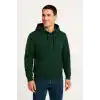 Erkek Üç İplik Kapüşonlu Kanguru Cepli SweatShirt hoodie - Haki