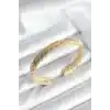 Ezme Zincir Model Gold Renk Kadın Bileklik