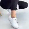 Finna Beyaz Cilt Bağcıklı Spor Ayakkabı