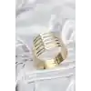 Gold Renk Pirinç Kaburga Model Kadın Bileklik