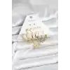 Gold Renk Yıldızlı Set 6 Çift Kadın Küpe Seti