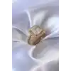Gold Renk Zirkon Taşlı Kadın Yüzük