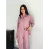 Gömlek Pantolon ikili Takım - Toz Pembe