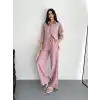 Gömlek Pantolon ikili Takım - Toz Pembe