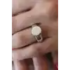 Gümüş Renk Daire Model Kadın Yüzük