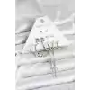 Gümüş Renk Pirinç 6lı Kadın Küpe Seti