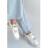 Jlar Beyaz Cilt Bağcıklı Spor Ayakkabı