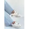 Jlar Beyaz Cilt Bağcıklı Spor Ayakkabı